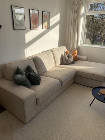 Image 2 of IKEA kivik 4 seater sofa with chaise
