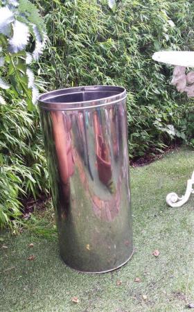 Image 1 of Stylish, Contemporary Looking Chrome Planter