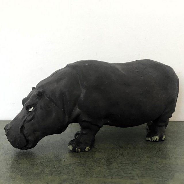 Preview of the first image of Vintage 1980s large Britains hippopotamus, hippo -Zoo Animal.
