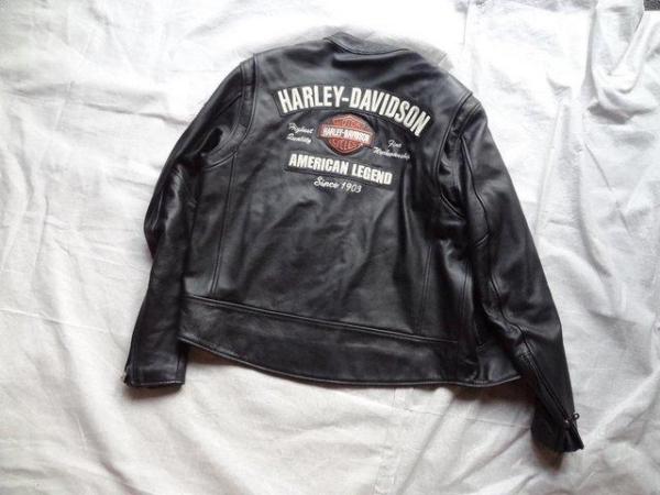 Image 6 of Unworn, Harley Davidson American Legend black leather jacket