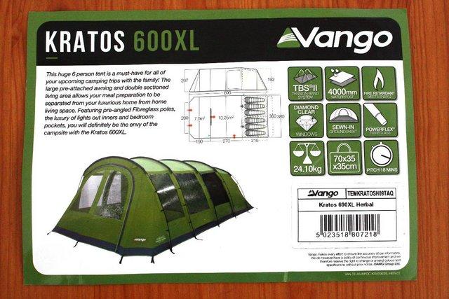 Image 3 of Vango Knatos 600XL 6 person tent