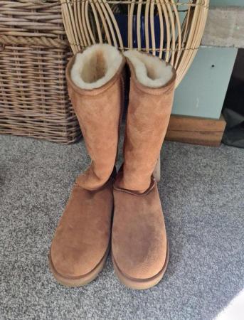 Image 1 of Tall UGG boots never worn sheepskin