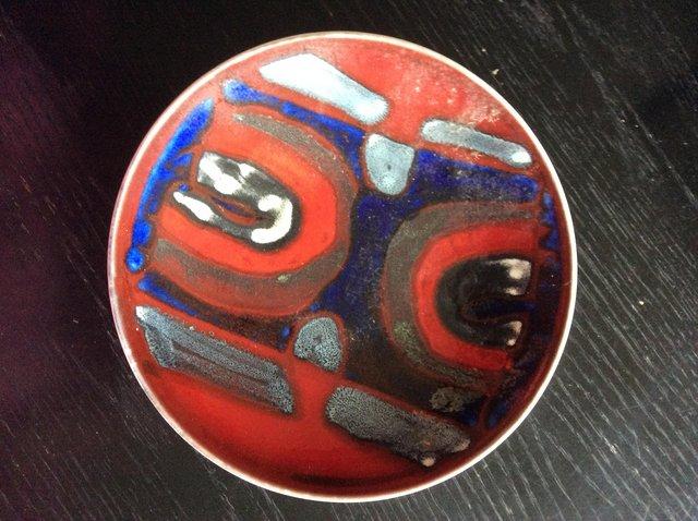 Preview of the first image of Vintage 1970s Poole abstract bowl / dish.