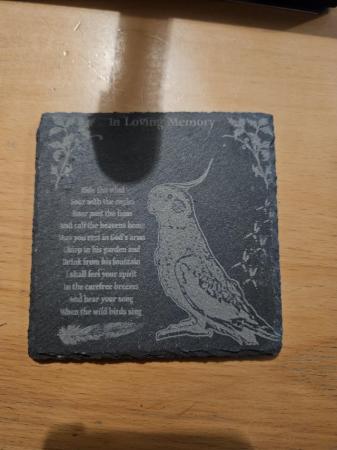 Image 4 of Slate engraved coaster.