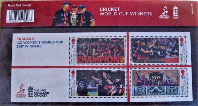 Image 1 of Royal Mail Presentation Stamps Cricket World Cup Winners