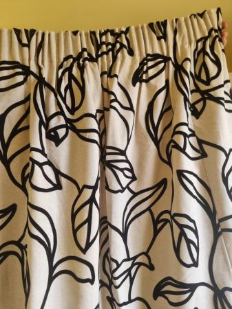 Image 1 of Fully lined black out curtains
