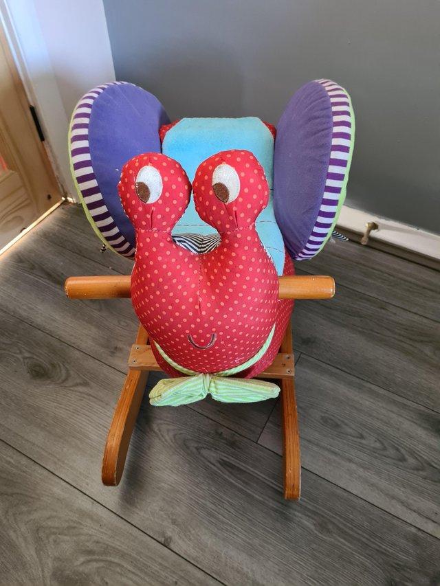 Preview of the first image of Colourful baby snail rocker.