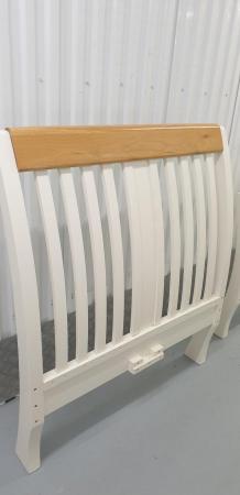 Image 5 of Solid oak single bed frame white colour