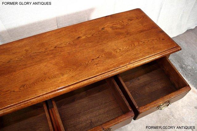 Image 82 of SOLID OAK HALL LAMP PHONE TABLE SIDEBOARD DRESSER BASE STAND