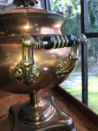 Image 4 of Antique Victorian Copper lamp