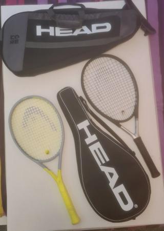 Image 1 of Bundle 2 x HEAD Adult Tennis Racket + 2 x HEAD Racket Cover