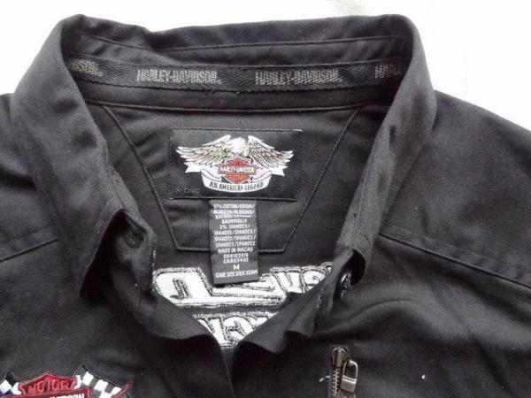Image 2 of Harley Davidson Ladies Medium black shirt