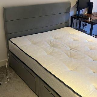Preview of the first image of Divan Double Bed for Sale in a Good Condition 1 Year Old.