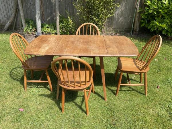 Image 3 of Ercol dining table and chairs