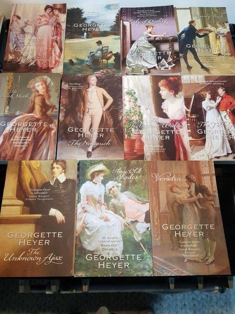 Preview of the first image of Georgette Heyer historical novels.
