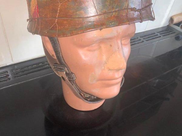Image 2 of German 2WW paratroopers helmet