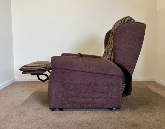 Image 10 of LUXURY ELECTRIC RISER RECLINER PURPLE CHAIR ~ CAN DELIVER