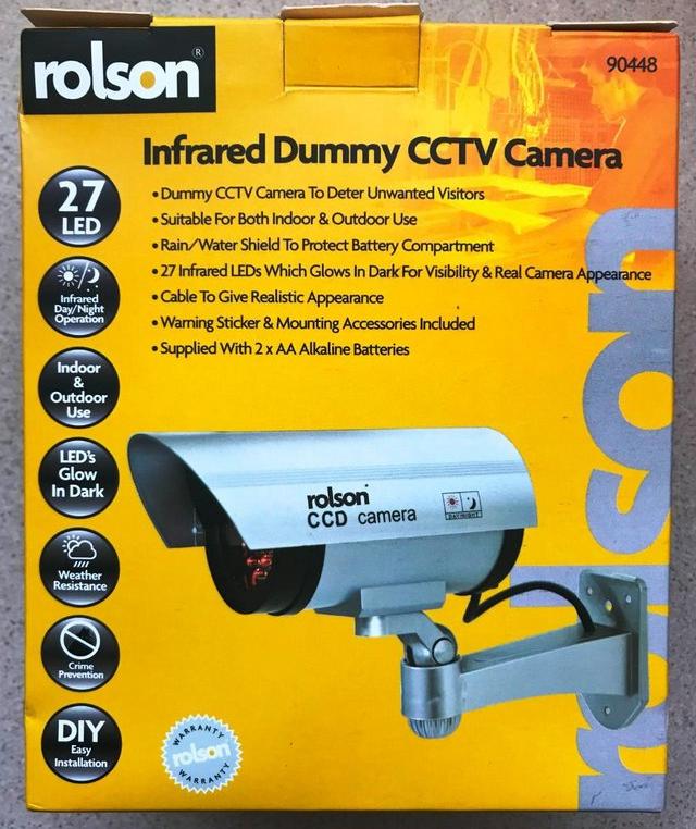Preview of the first image of Rolson Infrared Dummy Security Camera.