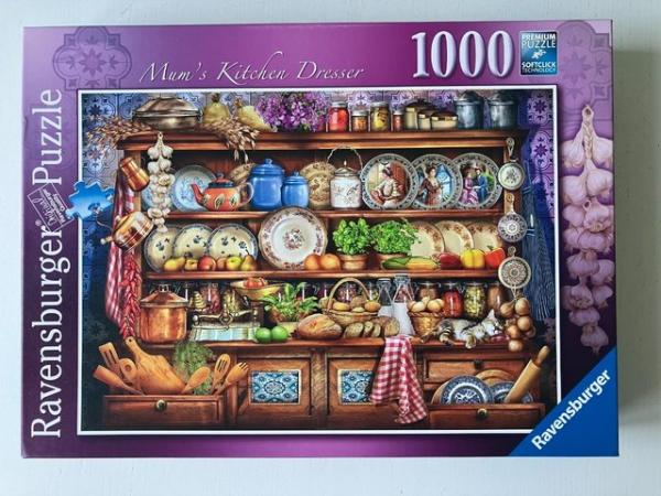Image 3 of Ravensburger 1000piece jigsaw titled Mum's Kitchen Dresser.