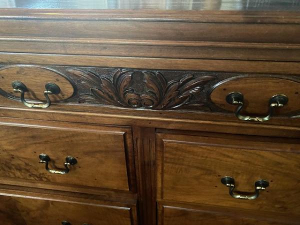 Image 3 of Antique walnut dresser in lovely condition