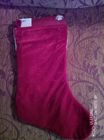 Image 3 of Reindeer Christmas Stocking, can be personalised with Connor