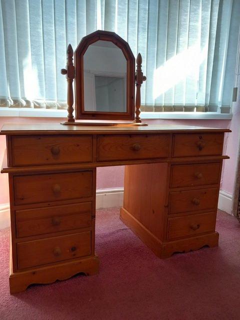 Preview of the first image of Pine Bedroom Dressing Table.