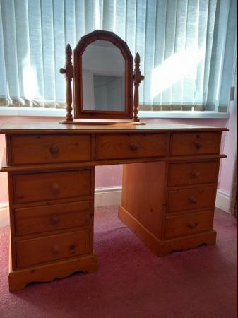 Image 1 of Pine Bedroom Dressing Table