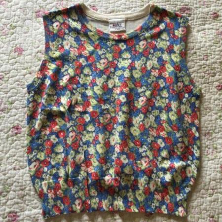 Image 1 of NEXT 100% Stretch Cotton Floral Sleeveless Jumper, sz10-16