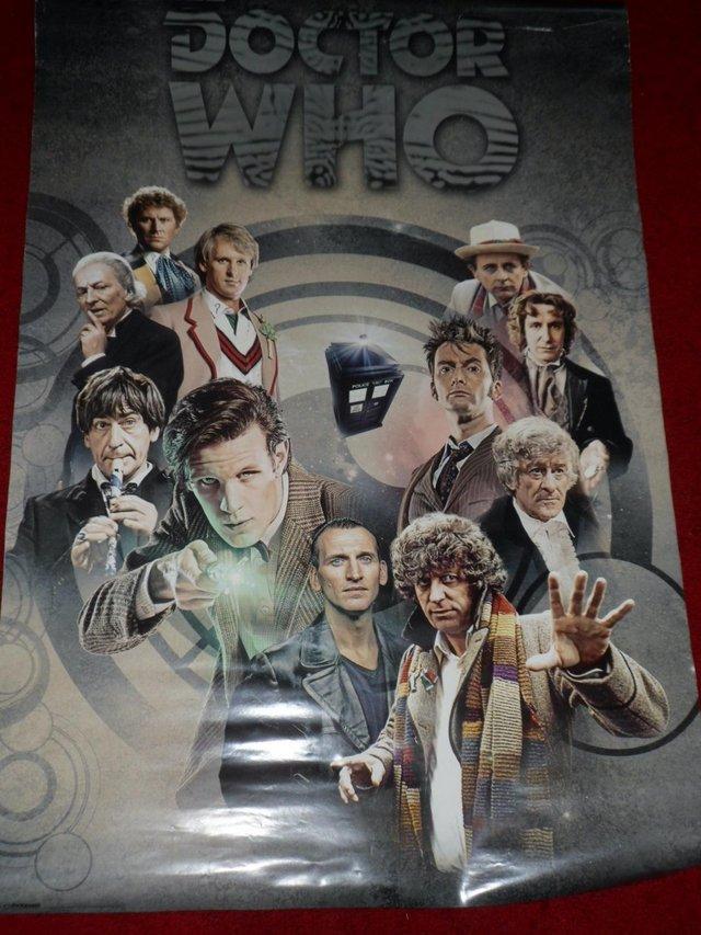 Preview of the first image of Doctor Who Poster 11 Doctors & Tardis A1 size.