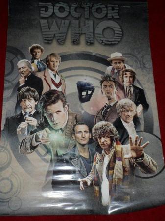 Image 1 of Doctor Who Poster 11 Doctors & Tardis A1 size