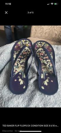 Image 1 of TB flip flops as new size 8