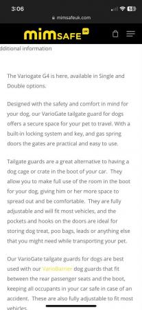 Image 4 of Dog Car Guard/Dog Crate - use full boot space