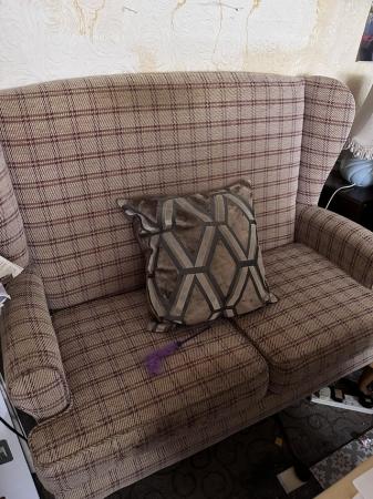 Image 1 of Large 2 seater chair in good condition large chair small dof