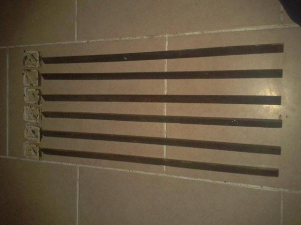 Image 1 of 6 Oak Victorian 610mm Stair rods & Copper end brackets