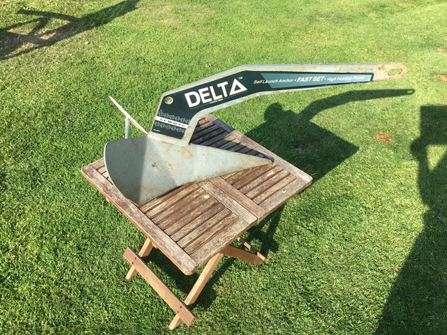 Preview of the first image of Delta 14 kilos fast set anchor for boats up to 48 ft.