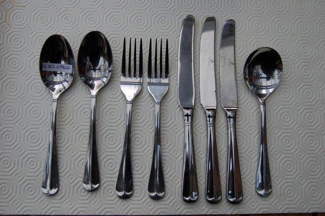 Image 7 of Viners 'Glamour' Stainless Vintage Cutlery, Nice Condition