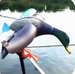 Image 2 of Flying Mallard Drake Decoy with pole