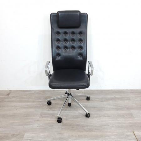 Image 3 of Vitra ID Trim L Ergonomic Executive Chair Black Leather