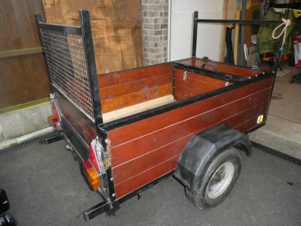 Image 1 of Small wooden trailer for sale