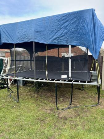 Image 1 of Trampoline with Safety Enclosure