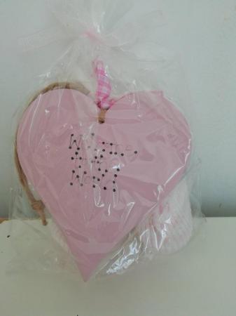 Image 3 of Baby Girl Bootees and Plaque Gift Set