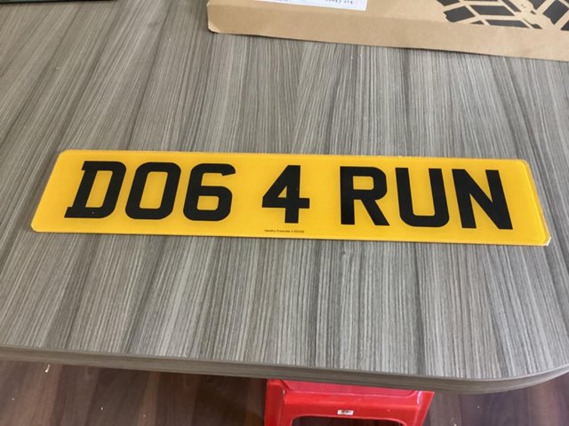 Preview of the first image of DOG owners plate for sale.