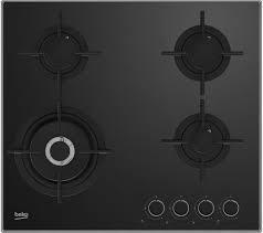Preview of the first image of BEKO PRO 60CM BLACK GAS HOB-CAST IRON-LPG-NEW.