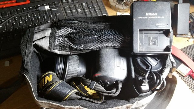 Image 1 of Nikon 3200 DSLR with x2 Lenses 18-55 and 55-200