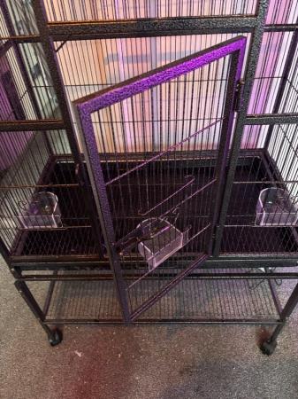 Image 6 of Large metal parrot or bird cage