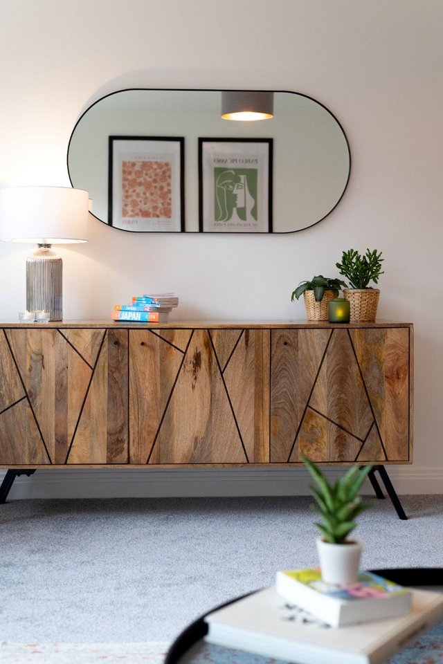 Preview of the first image of Sustainable Mango wood 3 door sideboard.