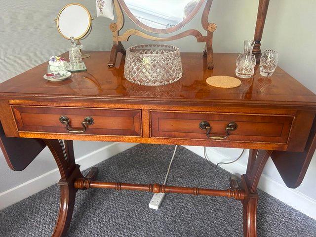 Preview of the first image of Bradley Yew Dresser and related mirror.