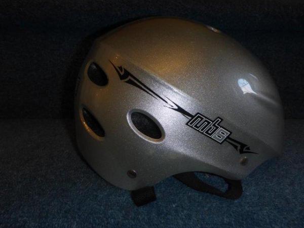 Image 1 of Mountain boarding MBS insignia silver helmet size 54-58cm