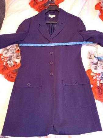 Image 2 of Long Style Purple Jacket - good condition