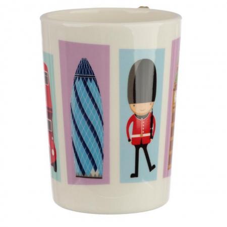 Image 3 of Collectable Shaped Handle Ceramic Mug.  Free uk Postage